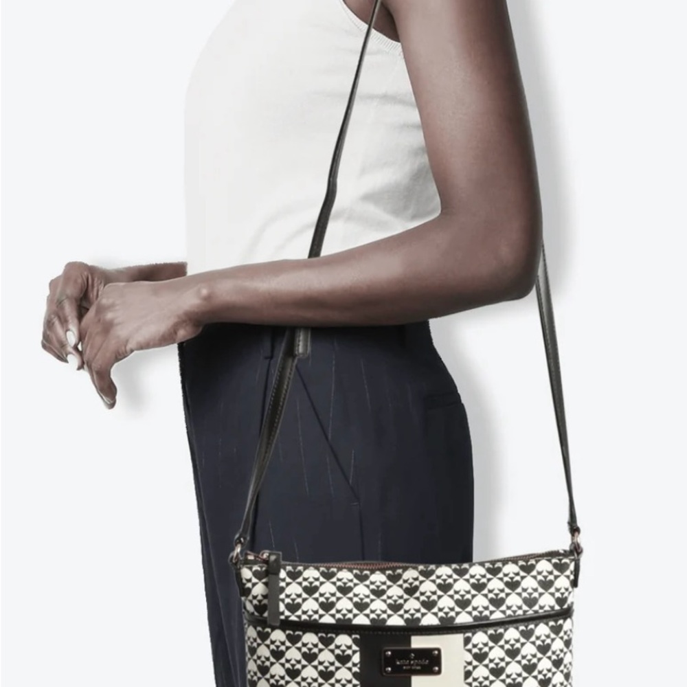 Kate Spade ♠️. Penn Place. Keisha Bag. Stylish Black and White Crossbody.